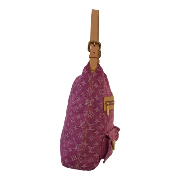 LOUIS VUITTON LV Monogram Pink Indigo Denim Baggy GM Shoulder Bag - Picture 5 of 16